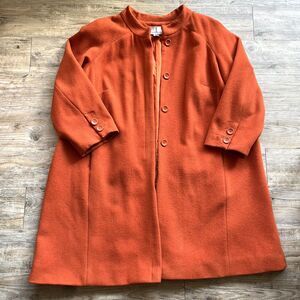 JL Studio Wool Trench Coat 3X 26WP Vintage Orange Fall